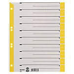 Leitz 1 bis 10 Register DIN A4 Überbreite Gelb Farbig Sortiert 1-teilig Pappkarton 6 Löcher 1652 100 Stück von Leitz