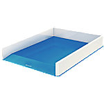 Leitz WOW Briefablage Duo Colour DIN A4 Weiß, Blau 26,7 x 33,6 x 4,9 cm von Leitz