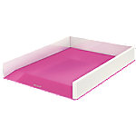 Leitz WOW Briefablage Duo Colour DIN A4 Weiß, Pink 26,7 x 33,6 x 4,9 cm von Leitz