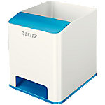 Leitz WOW Sound Stiftehalter Duo Colour Weiß, Blau 9 x 10 x 10,1 cm von Leitz