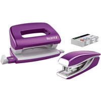 LEITZ Locher und Heftgeräte Set lila-metallic von Leitz