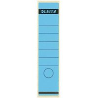 Ordnerrückenetikett breit/lang 61,5 x 285 mm (b x h) selbstklebend mit Griffloch blau 10 Etik./Pack. von Leitz