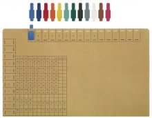 Stecksignal Hartfolie d.blau 50St von Leitz