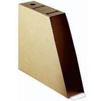 Leitz - Stehsammler 8 x 32,5 x 27 cm (b x h x t) din A4 Werkstoff: Wellpappe recycelt/Natronpapier kaschiert naturbraun von Leitz