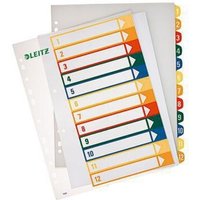 Zahlenregister DIN A4 Überbreite 1-12 Polypropylen mehrfarbig Zahlenregister DIN A4 Überbreite 1-12 Polypropylen mehrfarbig von Leitz