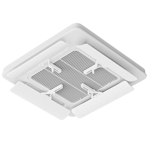 Lejelyma 4Pcs Air Vent Deflector, Adjustable ABS AC Vent Deflector with Hook, Anti-Condensation & Anti-Falling for Home, Office, Shop Ac von Lejelyma