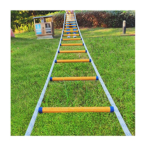 LekLai Strickleiter, Notfallleitern Für Kinder Und Erwachsene, Notfall-Feuerleiter, Flucht Aus Fenster Und Balkon, Reißfest, Mit Haken/20M von LekLai