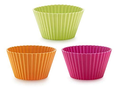 Lékué Classic Muffinformen, 7 cm, 6 Stück, mehrfarbig (0240100SURM033) von Lékué