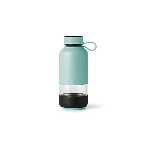 Lékué Glasflasche mit Silikonhülle, türkis, 600 ml von Lékué