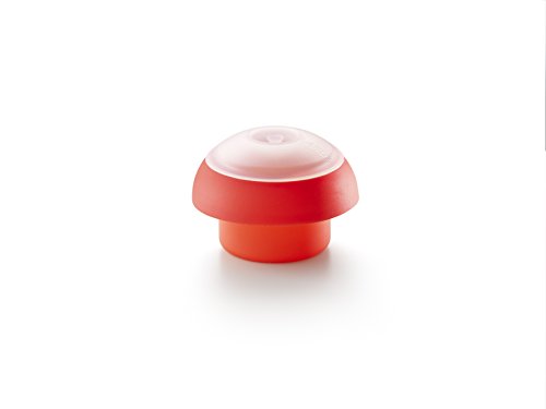 Lékué Eierkocher, zylinderförmig, Silikon, rot, einzeln, 10x10x8 cm von Lékué