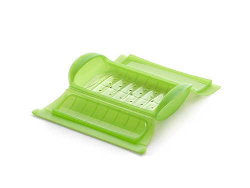 Lékué - Dampfbox mit Einlegeboden, 1-2 Personen, Fassungsvermögen: 650 ml, grün (3404600V09U004) von Lékué