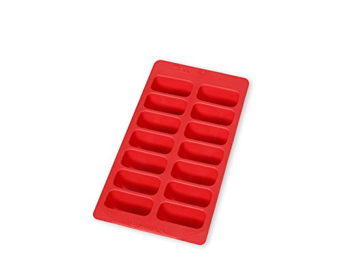 Lékué Eiswürfelbereiter Gummi SBS rot rechteckig 0620300R01C150 von Lékué