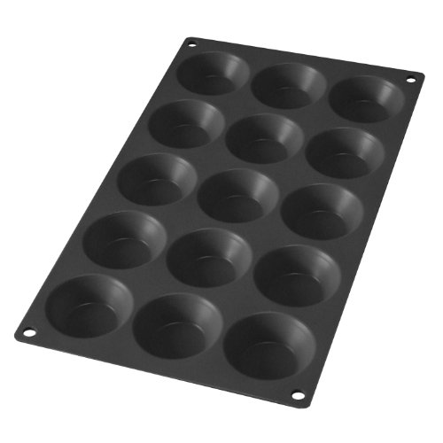 Lékué Tartelette-Backform, Silikon, schwarz, 15 Mulden von Lékué