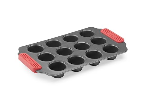 Lékué Mini-Muffin-Backform, antihaftbeschichtet, Metall, 12 Mulden von Lékué