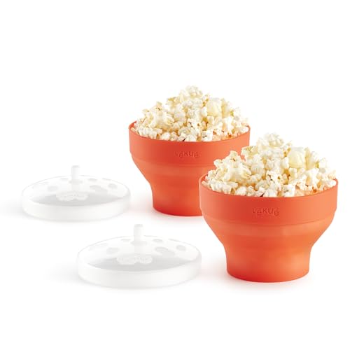 Lékué Mini-Popcorn-Set für Mikrowelle, Silikon, 2 Stück von Lékué