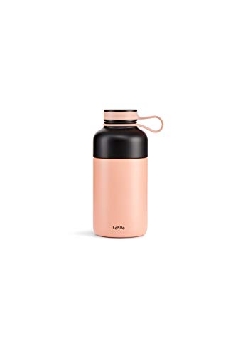 Lékué Thermosflasche aus Edelstahl, Korallenrot, 300 ml von Lékué