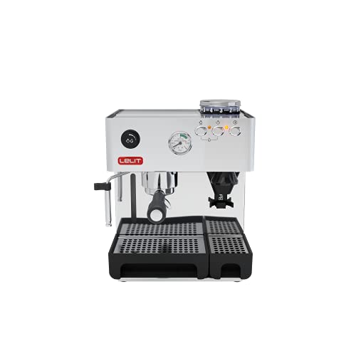 LELIT Anita PL042EM, Prosumer-Kaffeemaschine mit Mahlwerk, Silber von Lelit