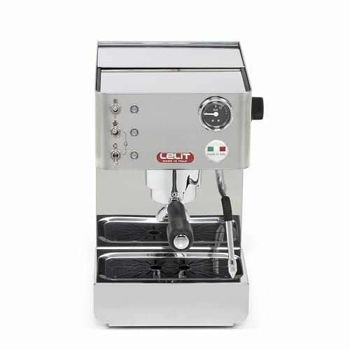 LELIT Anna Kaffeemaschine - Mit multidirektionalem Milchaufschäumer - Silber von Lelit
