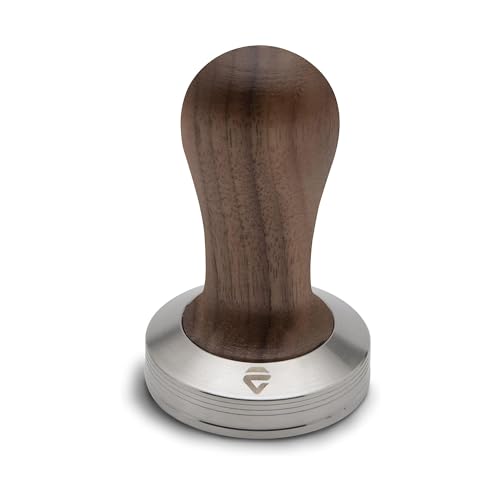 Lelit Kaffee Tamper für LELIT58 Filter mit Holzgriff - Silber/Braun von Lelit