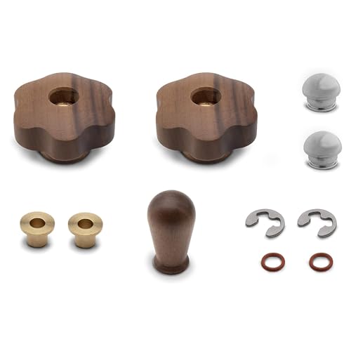Lelit Upgrade Kit für Mara- und MaraX-Kaffeemaschinen - Drehknöpfe und Hebel für den Wasserdampf - Braun von Lelit