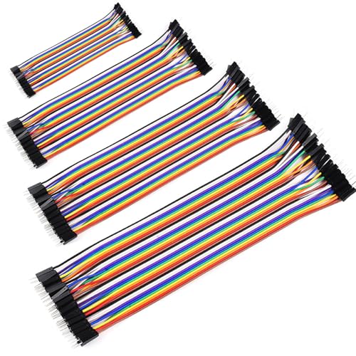 Leloco Dupont Jumper Kabel Set 160PCS, 10/20/30/40cm, Mehrfarbige Jumper Wire mit Dupont Stecker für Arduino, Raspberry Pi & Elektronikprojekte（Männlich zu männlich） von Leloco