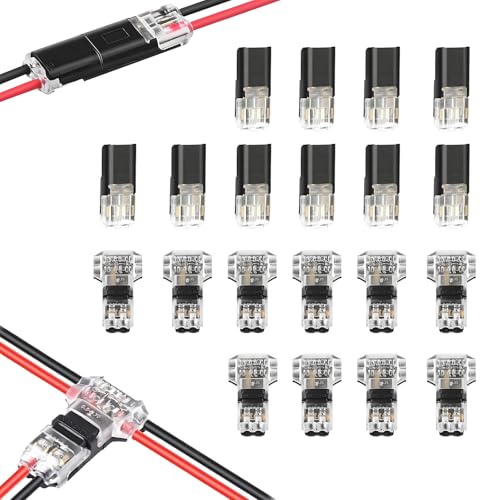Leloco Löt- und abisolierfreie LED-Anschlussklemmenblöcke D2 10 Stück T2 10 Stück Anschlussklemmen & Kits von Leloco