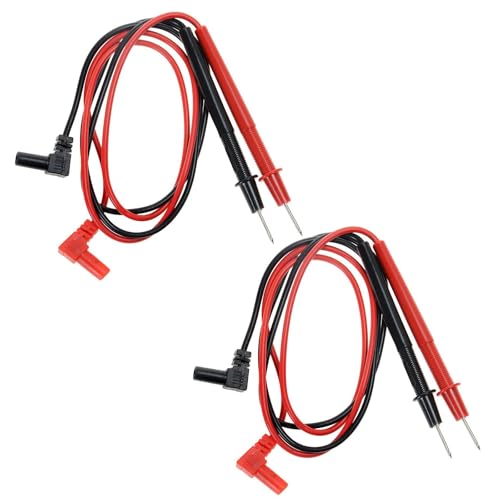 Leloco 2 Stück Messspitzen für Multimeter, 1000V / 20A /CAT Multimeter Kabel Prüfkabel Messleitung Zubehör, Testkabel Messspitzen für Multimeter von Leloco