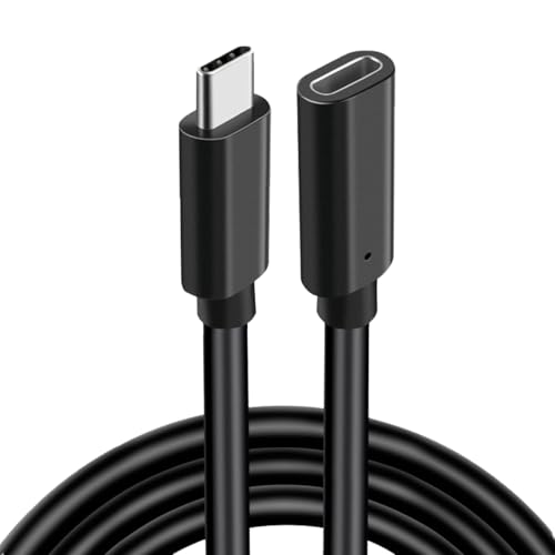 Leloco USB C Verlängerung Kurz 0,5M, Typ C 3.1 Gen2 10Gbps USB-C Verlängerung Kurz Stecker auf Buchse 100W und 4K@60Hz kompatibel mit iPhone 16/15, M3 MacBook Pro/Air, iPad Air 2024 usw von Leloco