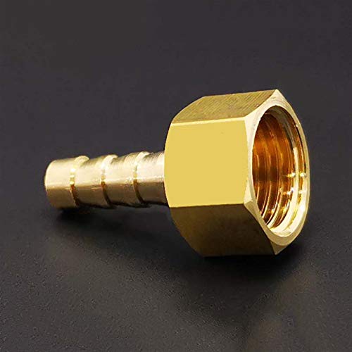 Leloo Luiho-Brass 6mm 8mm 10mm 12mm Schlauchanschluss M12 M14 M18 M20 metrisch Innengewinde Messingrohradapter Montage, stark und robust (Thread Specification : 6 M14x1.5) von Leloo