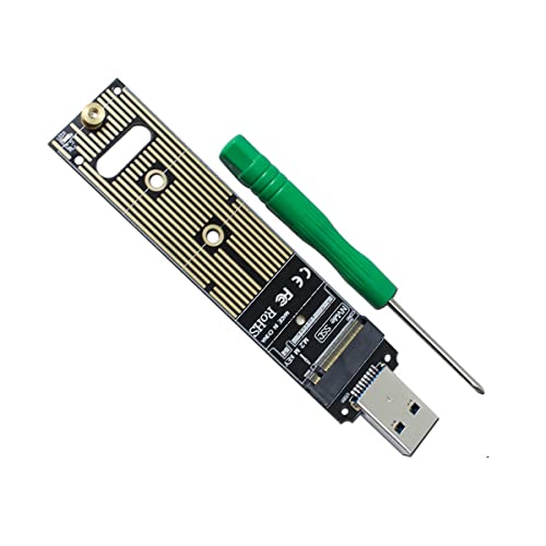Lelukee M.2 NVME to USB Hard Drive Adapter Card,M.2 NVME to USB Adapter,M.2 SSD to USB 3.1 Typ A Karte,M.2 PCIE basierter M Key Festplattenkonverter-Leser,10Gbps USB 3.1 Gen 2 Bridge Chip Lelukee M.2 NVME to USB Hard Drive Adapter Card,M.2 NVME to USB Adapter,M.2 SSD to USB 3.1 Typ A Karte,M.2 PCIE basierter M Key Festplattenkonverter-Leser,10Gbps USB 3.1 Gen 2 Bridge Chip von Lelukee