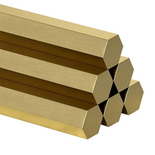Leluo 10 Stück H59 Messing Sechskantstab 3 mm 4 mm 5 mm 6 mm Sechskantstange for Modellbau und Figurenreparatur Zähigkeit(4x1000mm) von Leluo