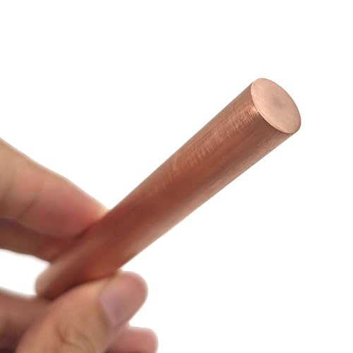 Leluo 10 stücke Kupfer Runde Bar Drehmaschine Stange DIY Handwerk Werkzeug Länge 200mm Metall stange Heimwerker von Leluo