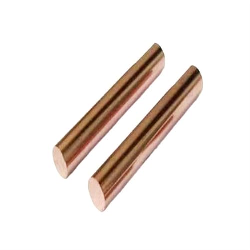 Leluo 2 Stück C17200 Kupferlegierungsstab, Zylinderdurchmesser 1 mm – 45 mm, hohe Wärmeleitfähigkeit, Elektrolytelektrodenstab, 100 mm, 500 mm Heimwerker(14x500mm) von Leluo