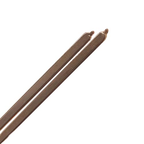 Leluo 2 stücke 8mm x 2,5mm Flache Kupfer heatpipe waschbecken Kühler Kühlung Laptop CPU GPU Grafikkarte DIY Abgeplattet rohr Heimwerker(8x2.5x140mm) von Leluo