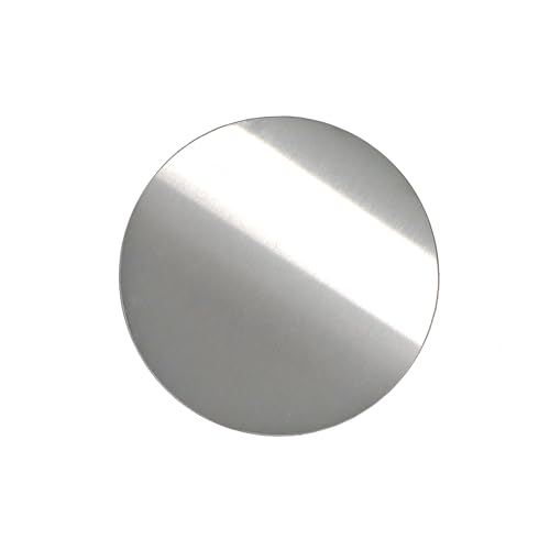 Leluo 20 Stück runde Scheiben aus Edelstahl 304, flache runde Platten for Basteln und for kreative Skulpturen Zähigkeit(1.8x10mm) von Leluo