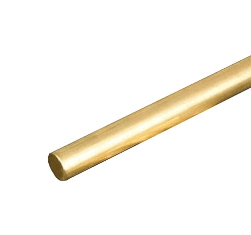 Leluo 4mm bis 14mm Durchmesser Messing Rundstab for DIY Messergriff Material Modellbau Messingstab Zähigkeit(5mm x 300mm) von Leluo