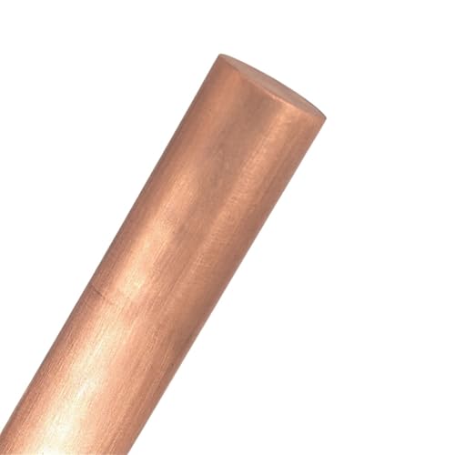 Leluo 5 Stück Dekorative Kupferstäbe 2 mm 3 mm Metall Rundstäbe for Formen und Messergriffnieten Heimwerker(3x500mm) von Leluo