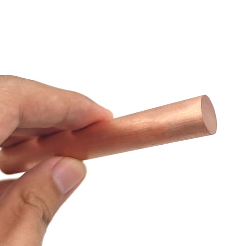 Leluo 5 Stück Kupfer-Rundstab, 3 mm, 4 mm Durchmesser, for Hardware-Zubehör, Türgriffe, Schlösser, Scharniere Heimwerker(4x150mm) von Leluo