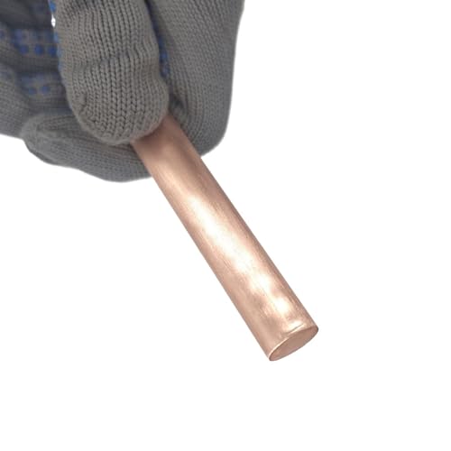 Leluo 500 mm T2-Stab aus reinem Kupfer, starrer Rundstab aus massivem Metall for Nieten, Dübellöcher, Montageanwendungen Heimwerker(8.5mm) von Leluo
