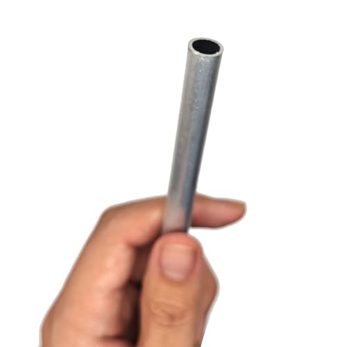 Leluo 6061 Aluminium-Rundrohr, 29 mm Außendurchmesser, Wandstärke 2 mm – 10,5 mm, hartes gerades Aluminiumrohr Gebäude(OD29mm ID11mm 245mm) von Leluo
