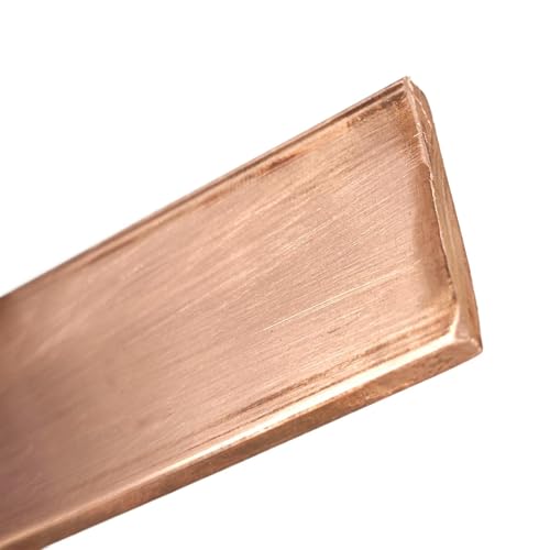 Leluo 80 mm 100 mm bis 500 mm Kupfer-Flachstangen, Stangen, 4 mm, 5 mm, 6 mm, 8 mm, 10 mm, 12 mm, 15 mm, 20 mm, 25 mm, 30 mm Dicke Heimwerker(10x50x100mm) von Leluo