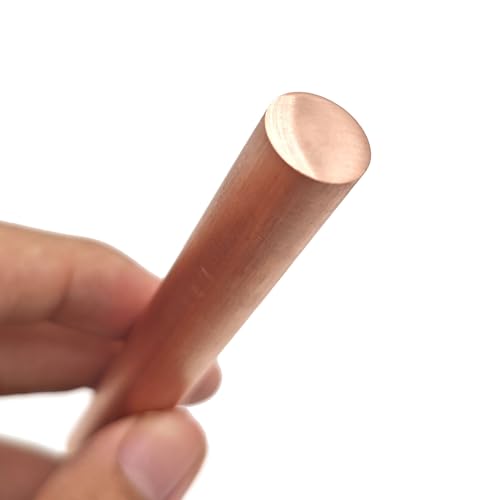 Leluo C14500 Legierung 145 Tellur Kupferstab Rundstab Rohling 2mm 3mm 4mm 5mm 6mm 7mm 8mm 9mm 10mm 15mm 20mm 25mm 30mm 35mm 40mm 45mm Heimwerker(100mmx25mm) von Leluo