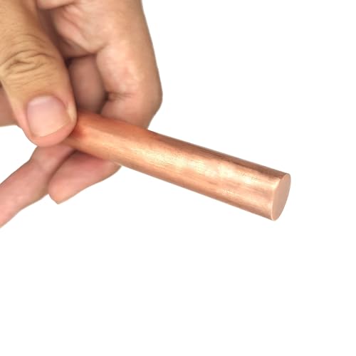 Leluo C14500 Tellur-Kupfer-Rundstabrohlinge aus Legierung, 2 mm bis 45 mm, for Kontaktfedern und Anschlussrahmen Heimwerker(100mm x 2mm) von Leluo