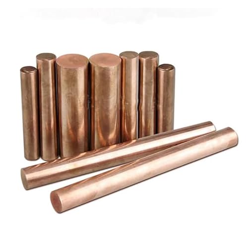 Leluo C17200 Bronze-Kupferlegierungsstab, Präzisionsstab von 3 mm bis 25 mm for die Wärmeleitung und elektromagnetische Induktionsforschung Heimwerker(500mm x 6mm) von Leluo
