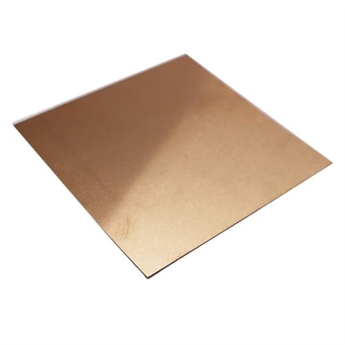 Leluo C5191 Phosphorkupferstreifen, Zinn-Phosphorbronze, Feder, elastisches Kupferband, Folienblattdicke 0,1 mm bis 3 mm Heimwerker(2.5x200x200mm) von Leluo