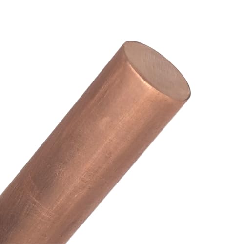 Leluo Flexibler Rundstab aus reinem Kupfer, 3 mm Durchmesser, 100 mm bis 1000 mm Länge, for Fräs-, Schweiß- und Metallbearbeitungsanwendungen Heimwerker(250mm) von Leluo