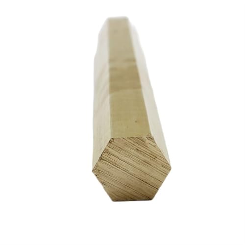 Leluo H59 Messing-Sechskantstange, massiv, 45 mm, Sechskantstange for Heimwerkerprojekte, 5 mm, 6 mm, 8 mm, 10 mm, 40 mm, 45 mm Zähigkeit(18x240mm) von Leluo