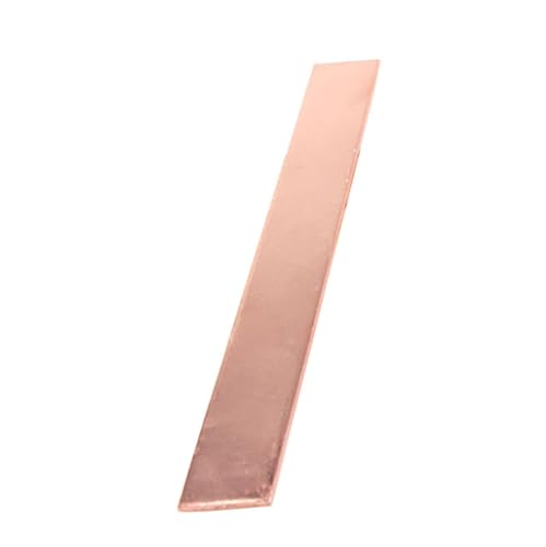 Leluo Kupfer-Flachstangenplatte for Handwerk und industrielle Nutzung 0,8 mm 1 mm 1,5 mm 2 mm 3 mm 4 mm 5 mm Heimwerker(3x50x250mm) von Leluo