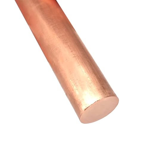 Leluo Kupfer-Rundstab, 3 mm bis 10 mm, for Messergriff-Nieten, Verschlusslöcher und Montageanwendungen Heimwerker(7.5mmx100mm) von Leluo