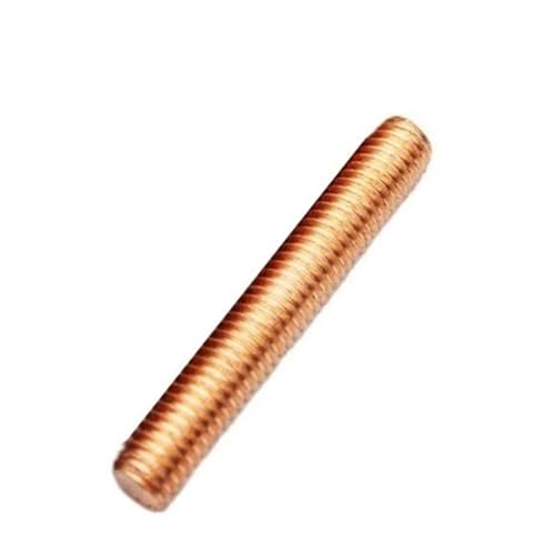 Leluo Kupferne, vollständig mit Gewinde versehene metrische Stangenbeschläge M4 M5 M6 M8 M10 M12 M16 M18 M20 Heimwerker(M4x100mm) von Leluo